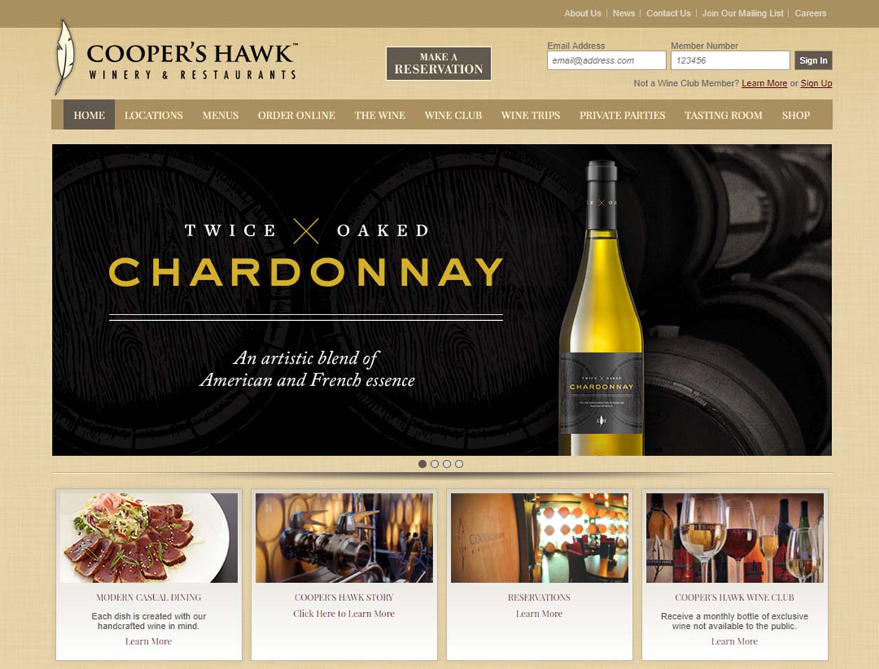 Client Slide Cooper’s Hawk Winery & Restaurants